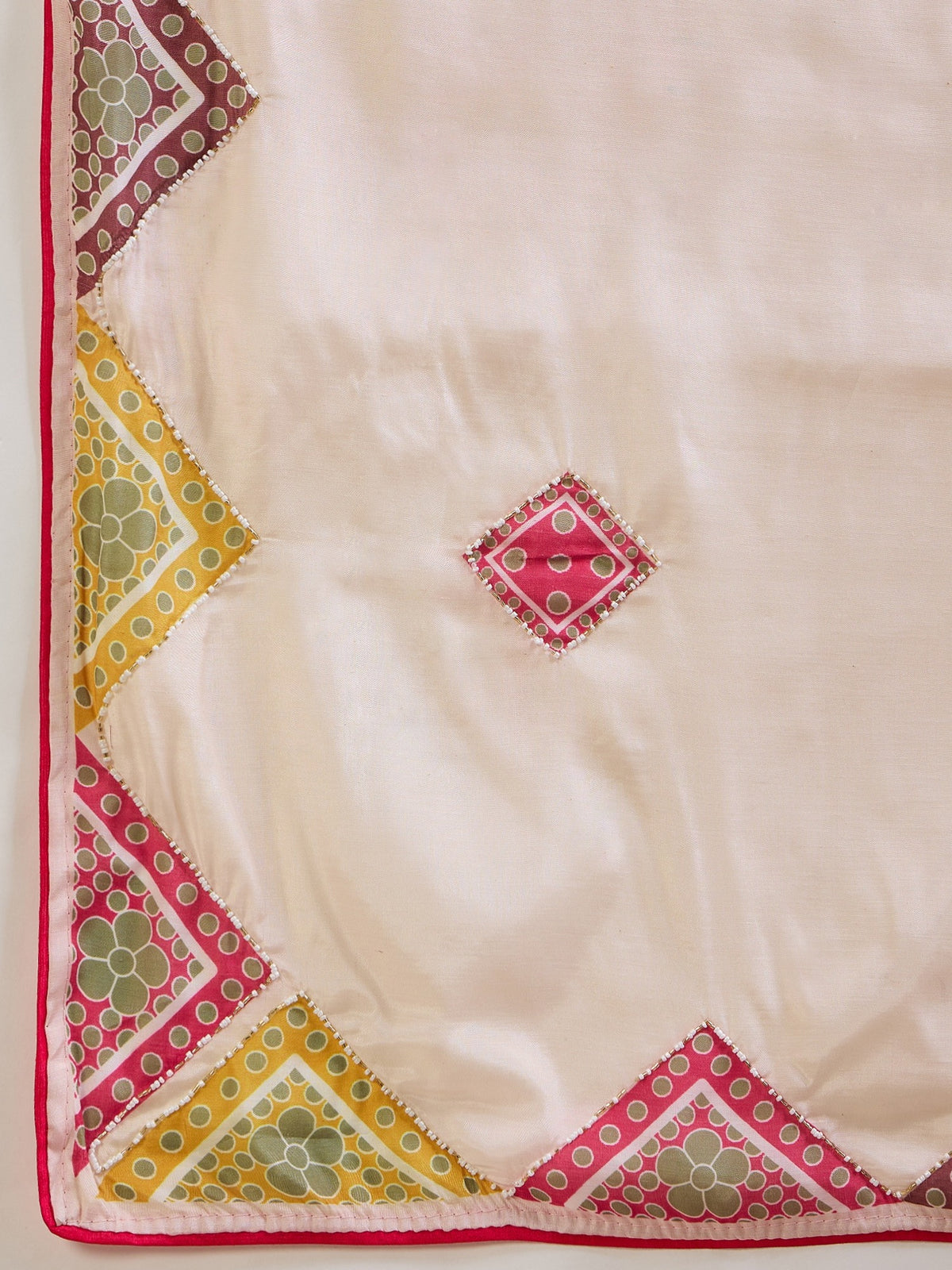 Off White Cotton Silk saree – detail view 6