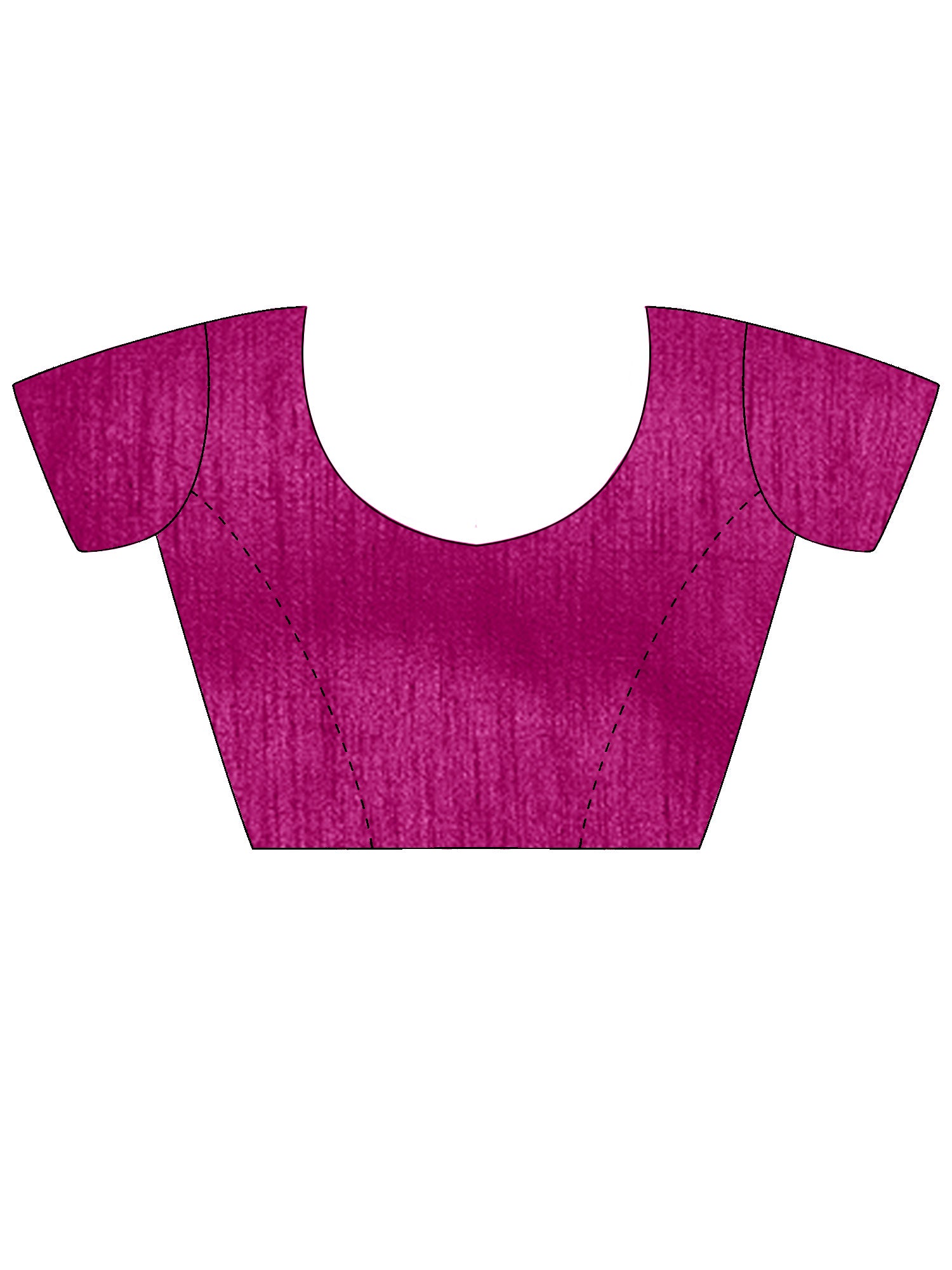 Unstitched pink vichitra silk blouse piece with solid design