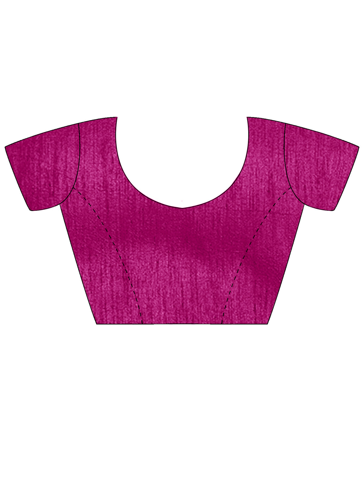 Unstitched pink vichitra silk blouse piece with solid design
