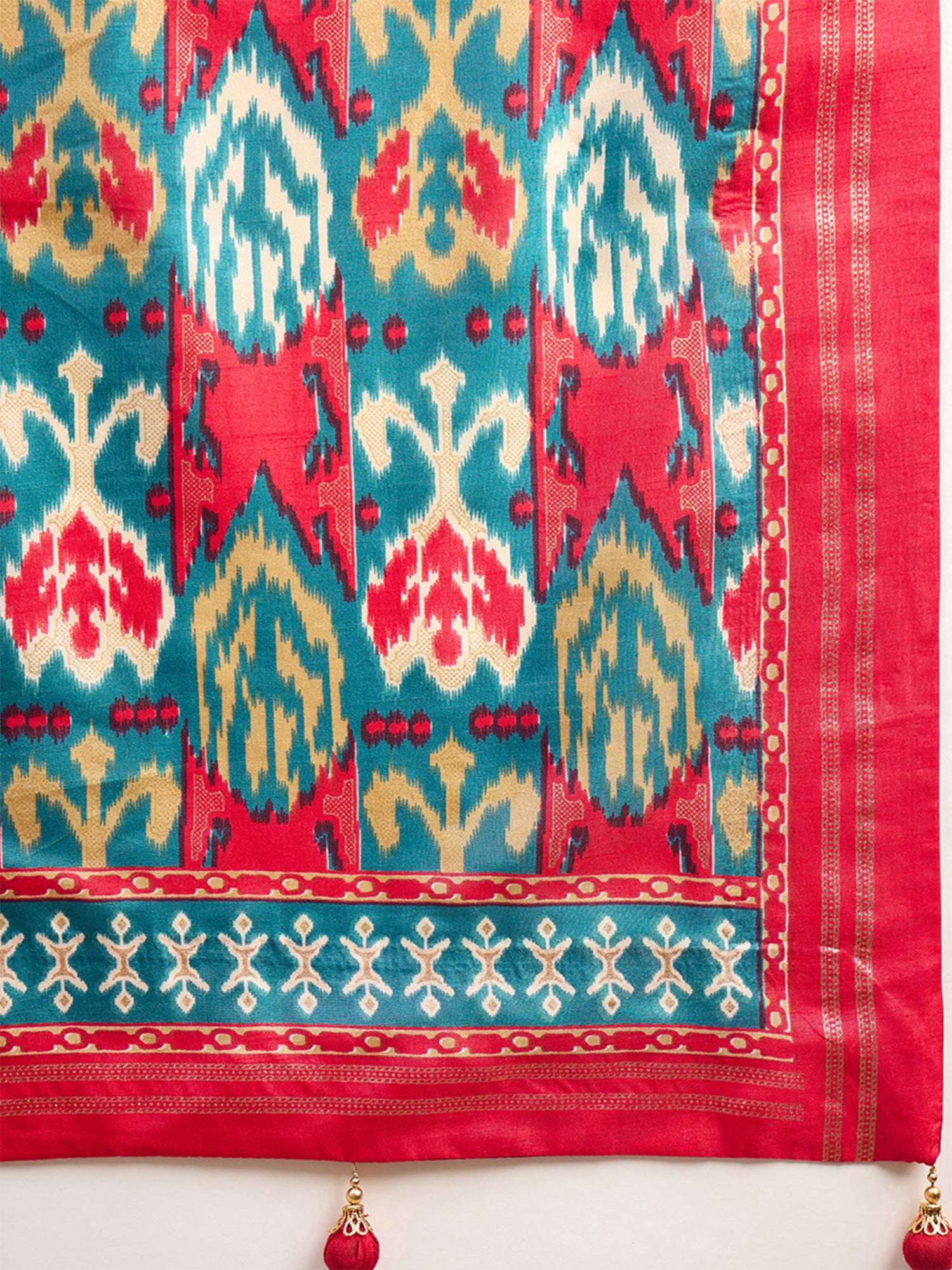 Pink Silk Blend saree – detail view 5
