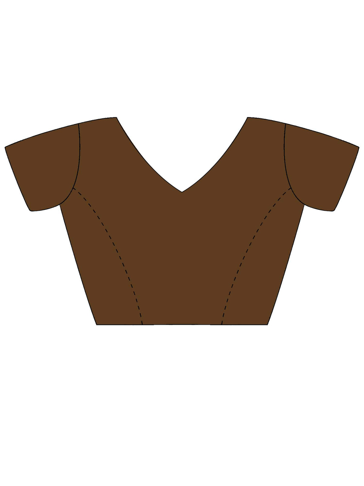 Unstitched gold satin blouse piece with embellished design