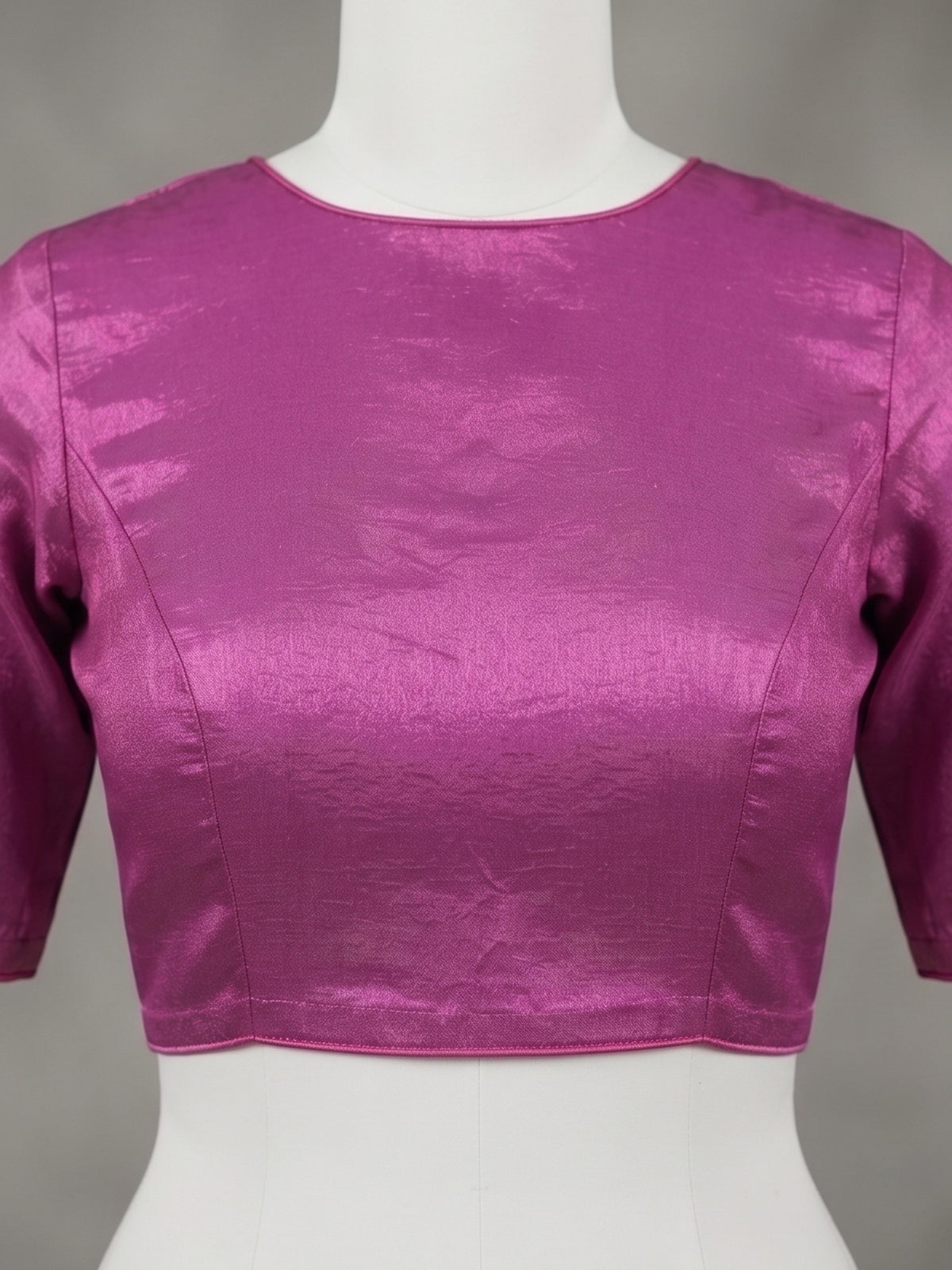 Magenta Paper Silk saree – detail view 1