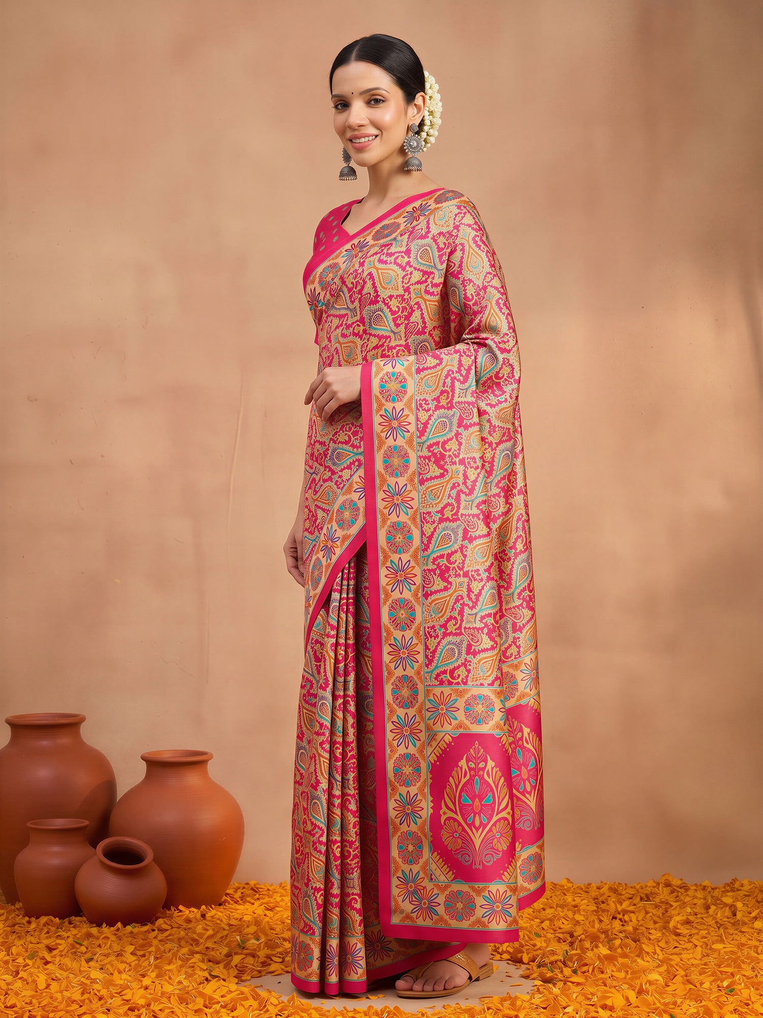 Assorted Silk Blend saree – detail view 2