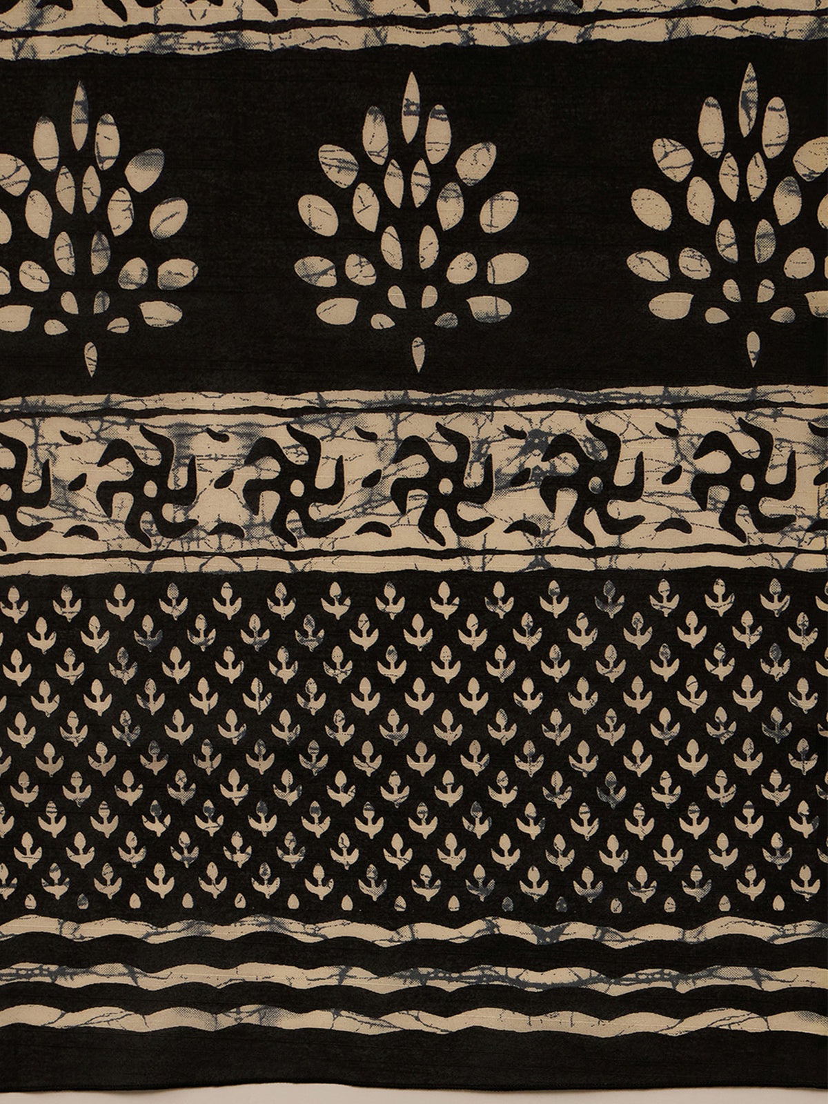 Beige Bhagalpuri Silk saree – detail view 5
