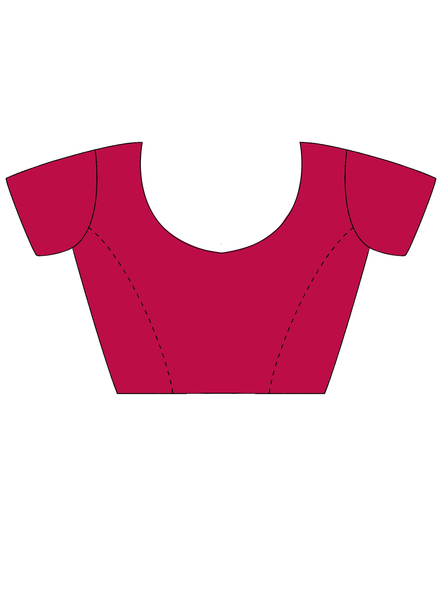 Unstitched pink silk blend blouse piece with solid design