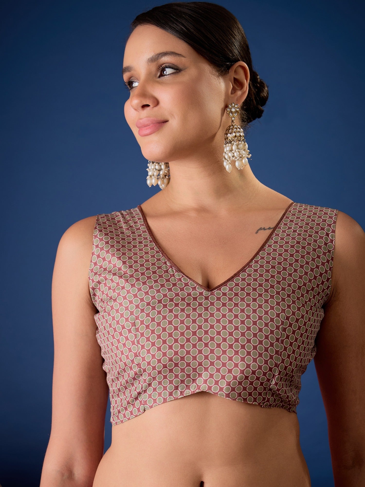 Pink Silk Cotton saree – detail view 3