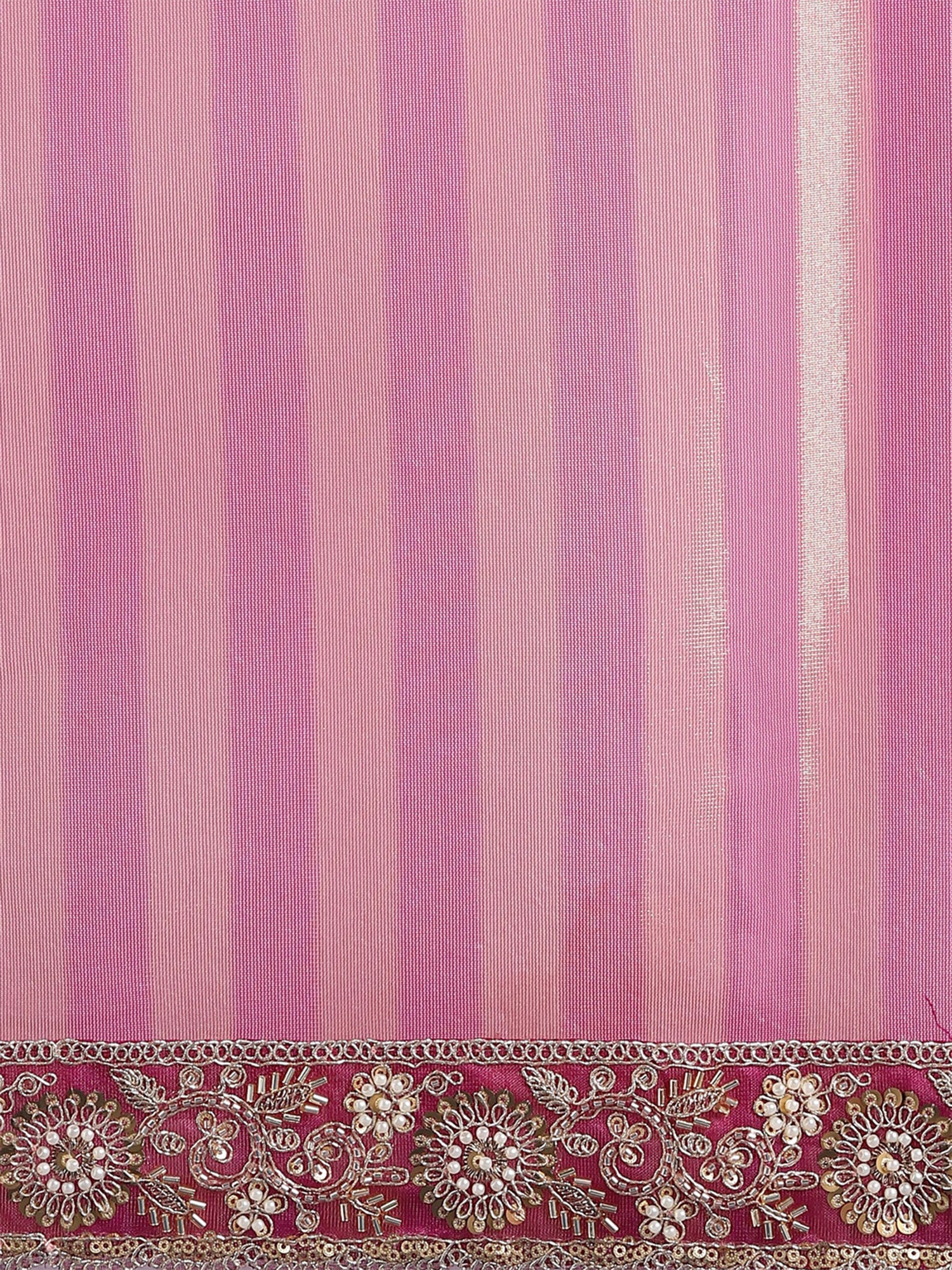 Purple Net saree – detail view 5