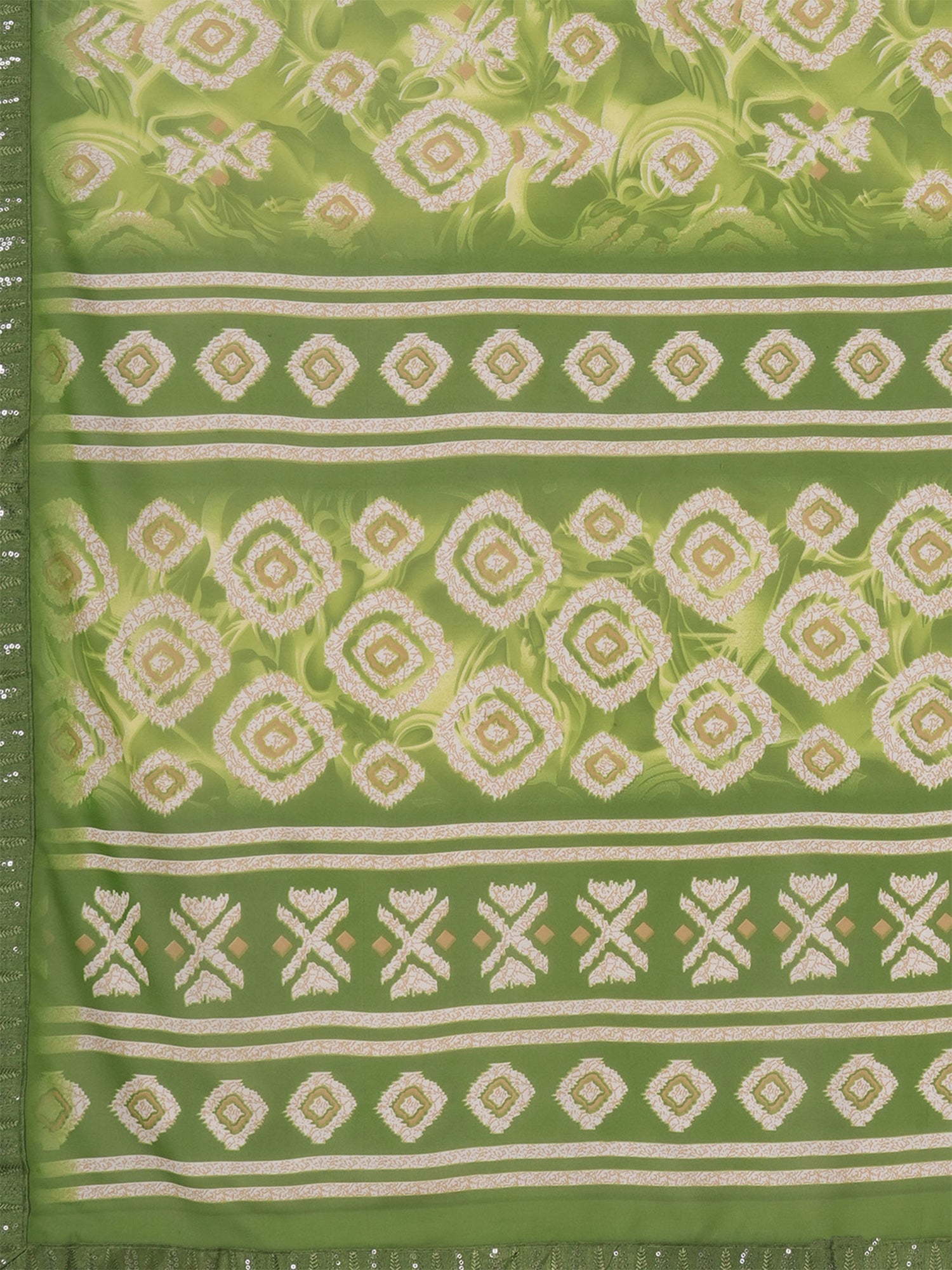 Light Green Georgette saree – detail view 5