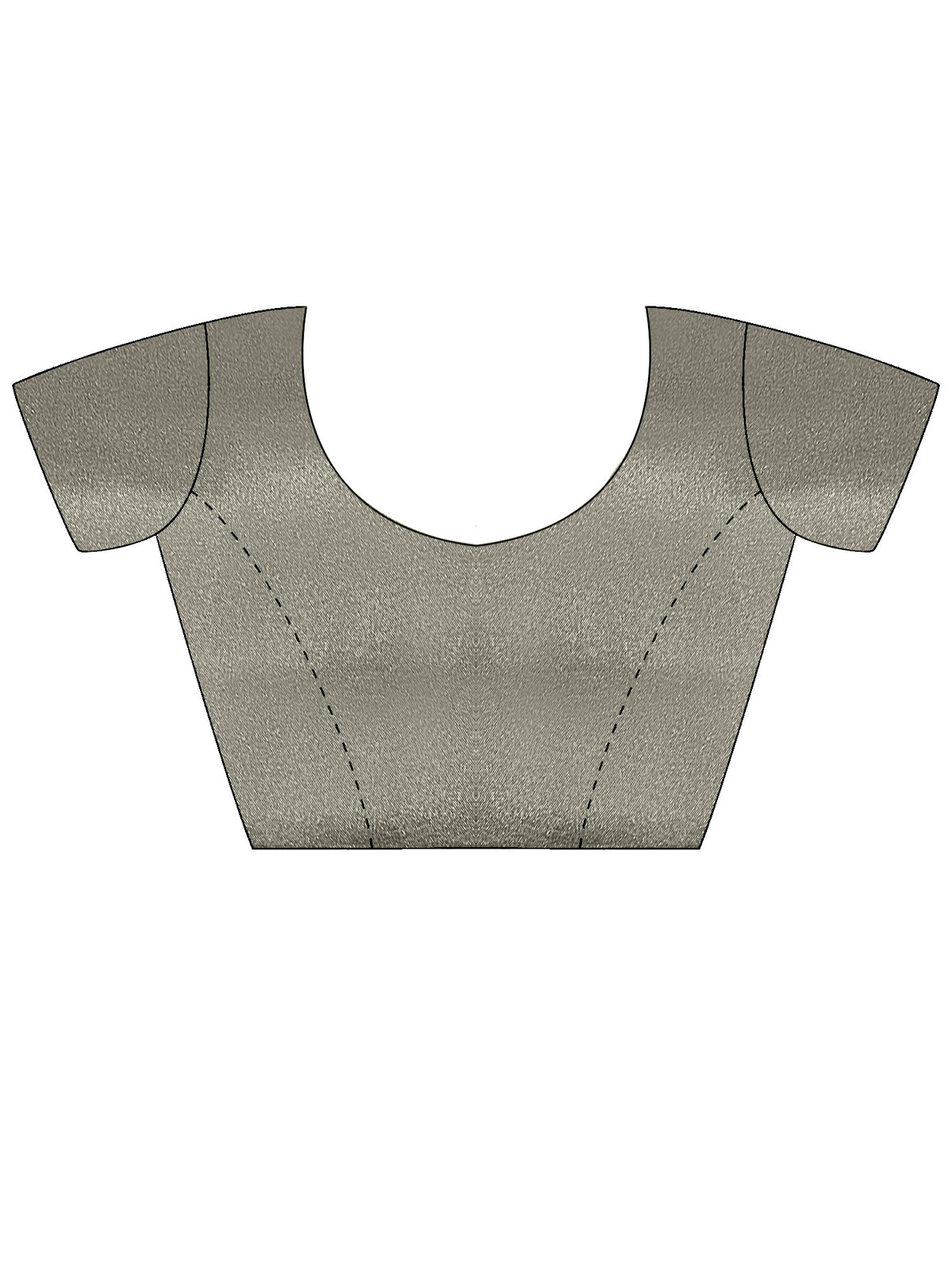 Unstitched olive silk blouse piece with solid design