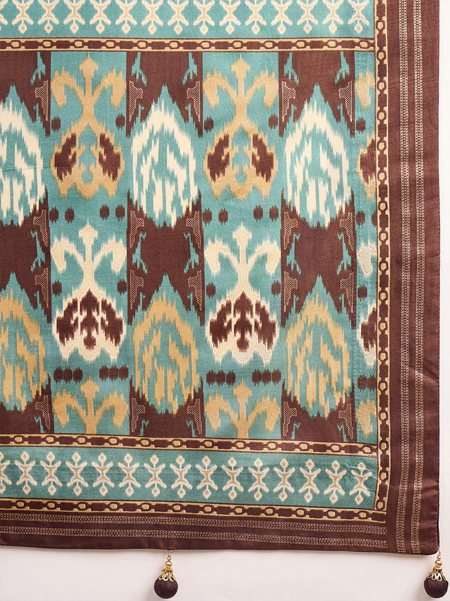 Brown Silk Blend saree – detail view 5