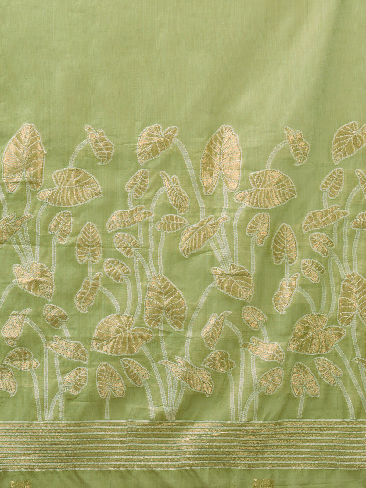 Light Green Soft Silk saree – detail view 4