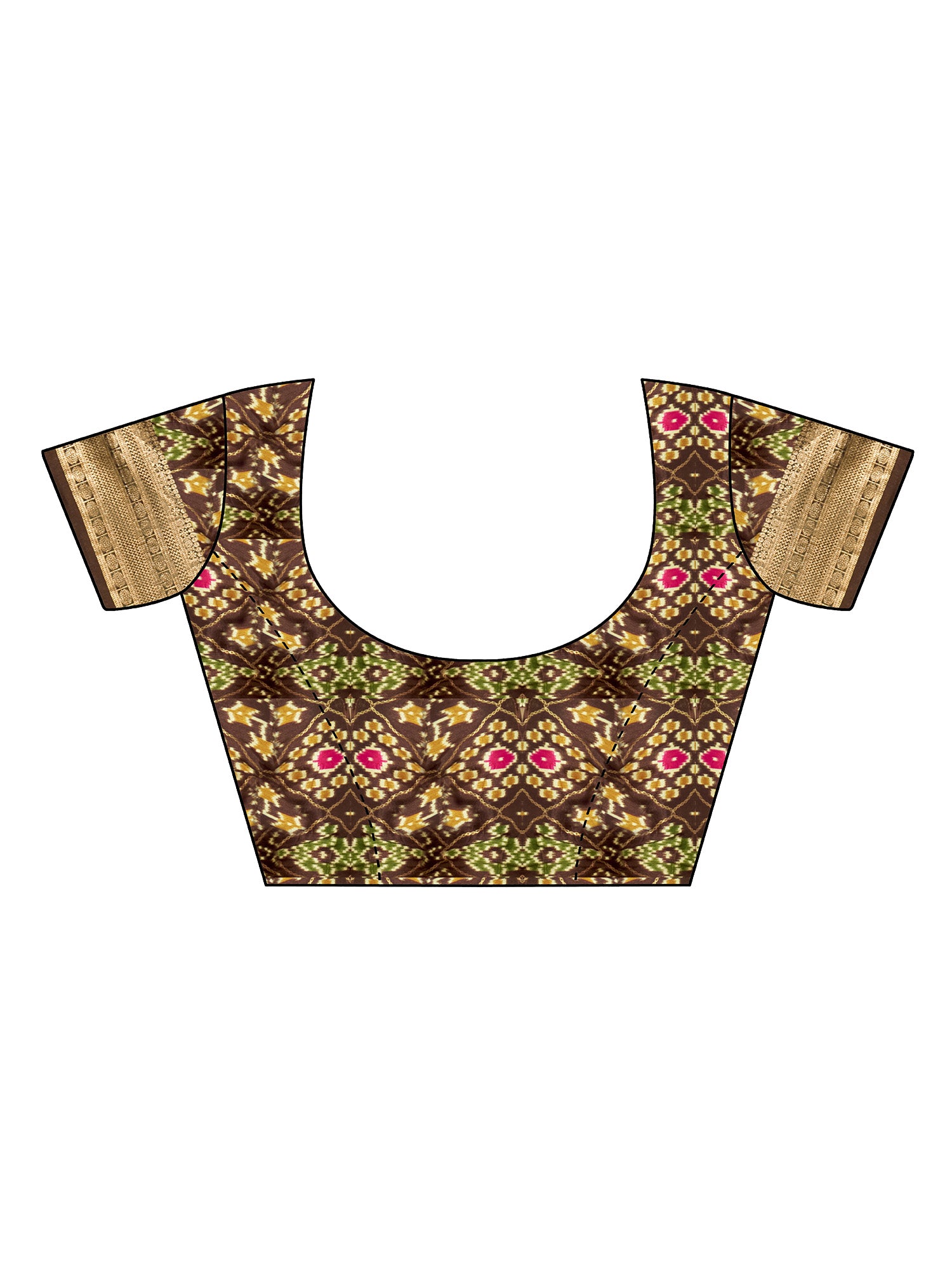 Light Brown Tussar Silk saree – detail view 3