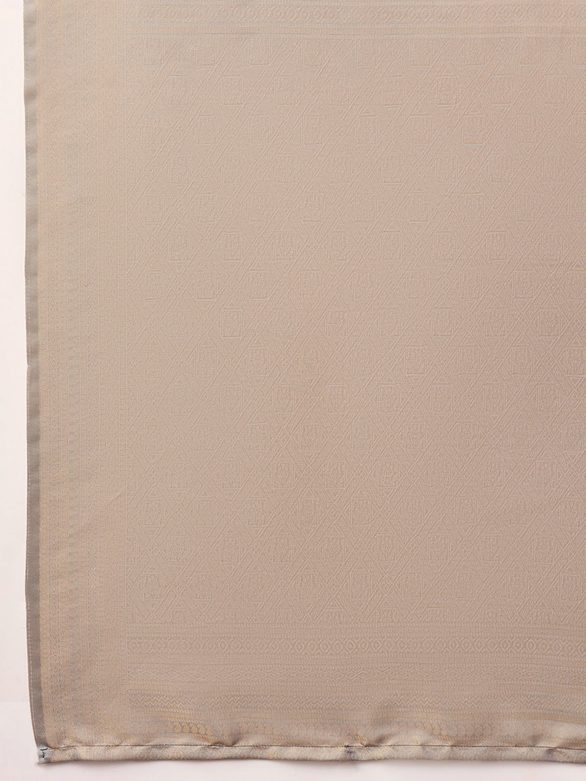 Beige Silk Blend saree – detail view 5