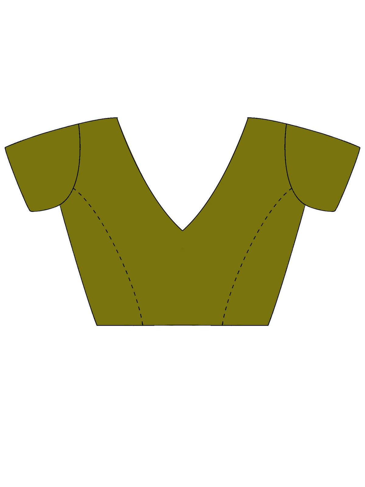 Unstitched light green crepe blouse piece with solid design