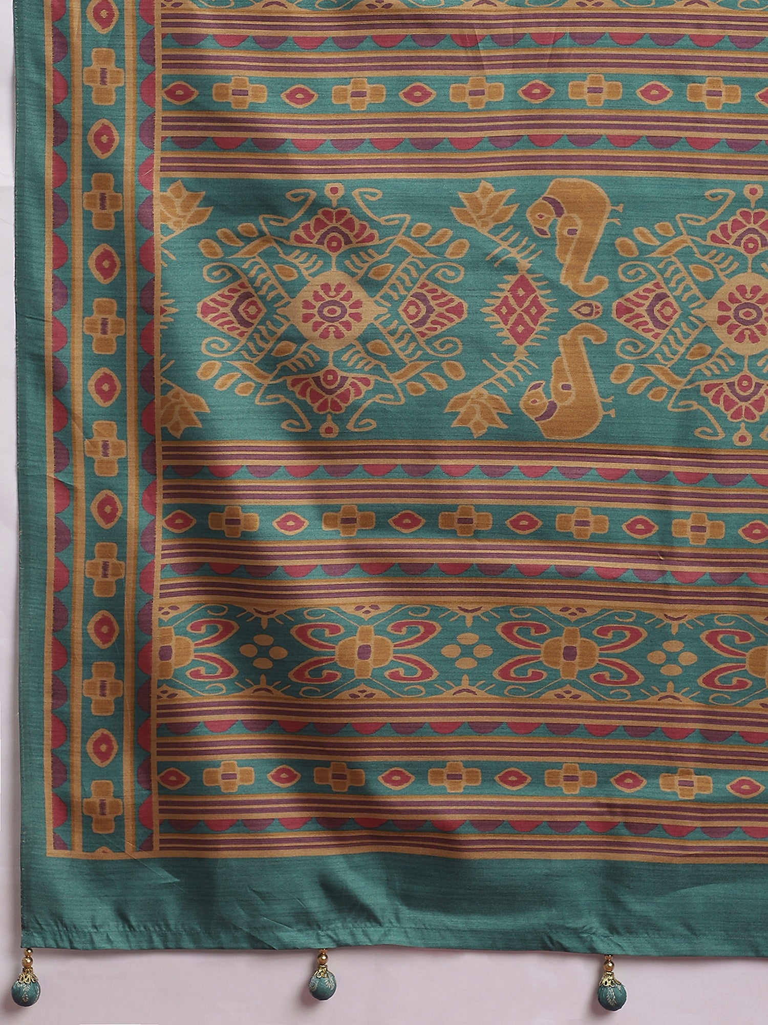 Mauve Silk Blend saree – detail view 5