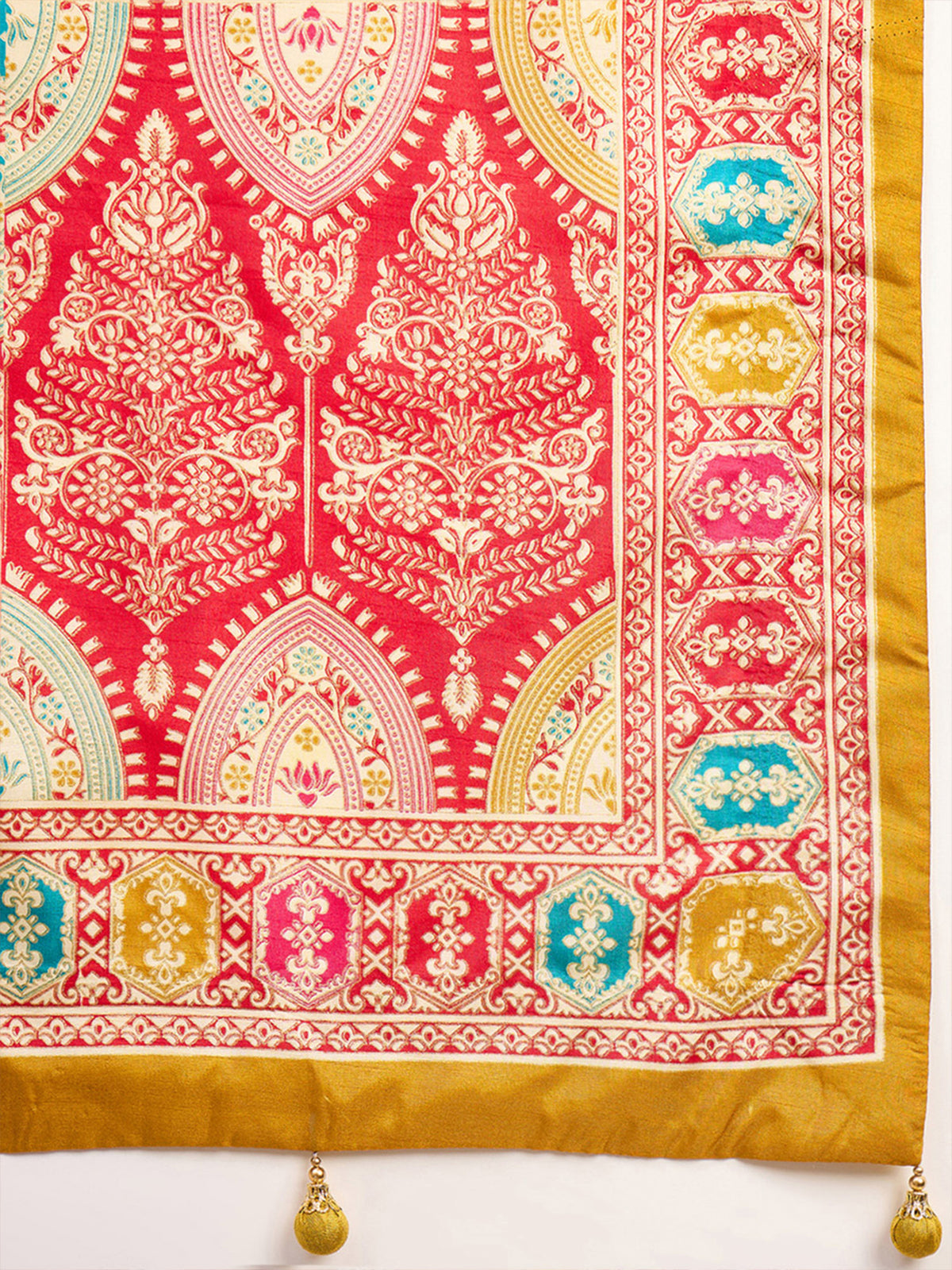 Mustard Silk Blend saree – detail view 5