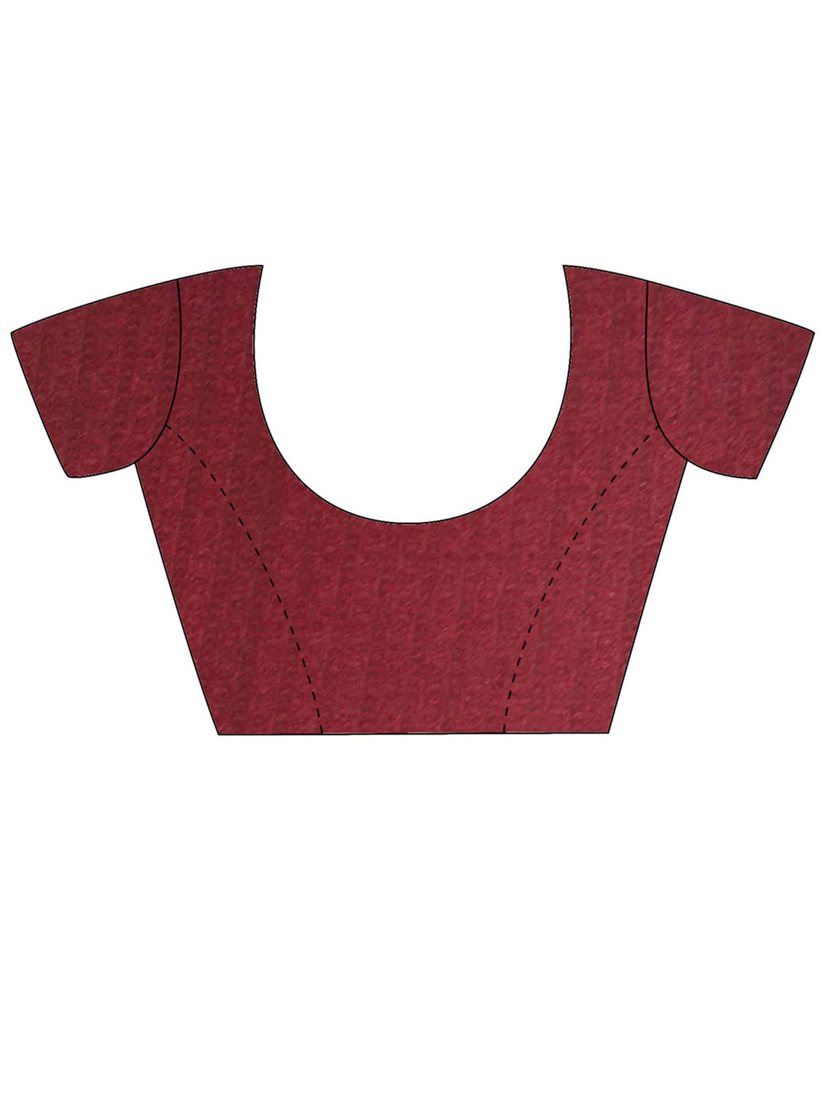 Unstitched magenta crepe blouse piece with solid design