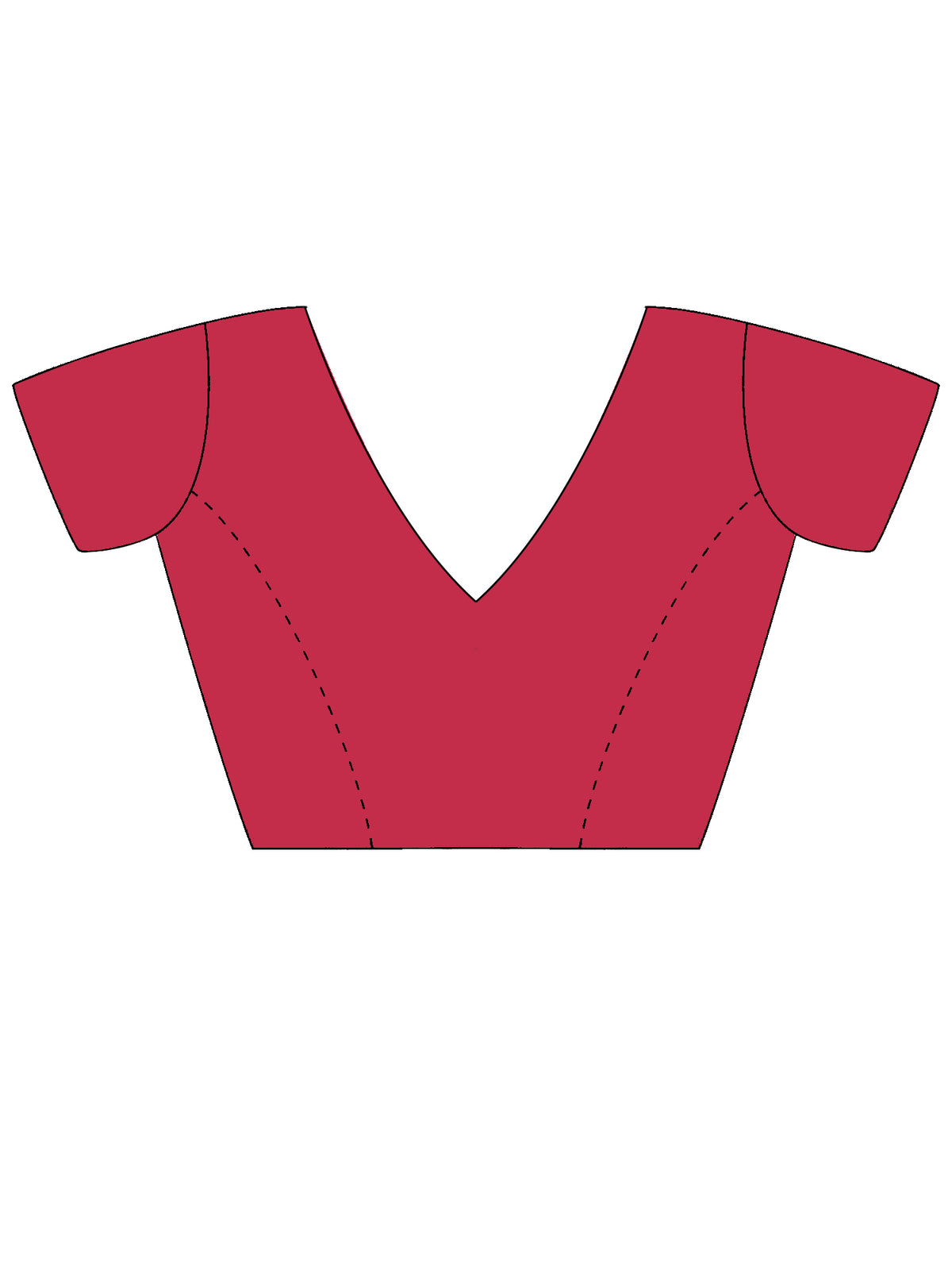 Unstitched pink kota doria cotton blouse piece with solid design