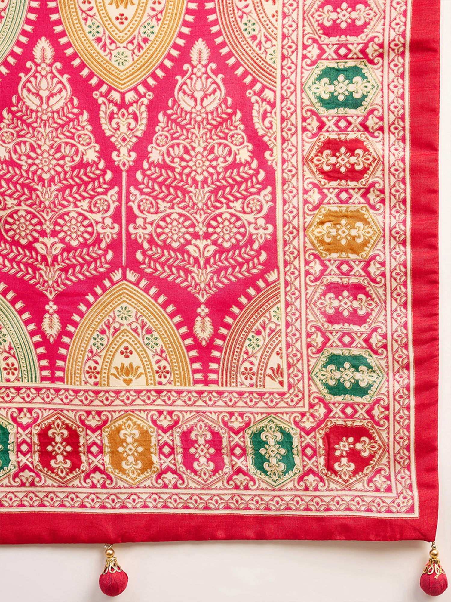Red Silk Blend saree – detail view 5