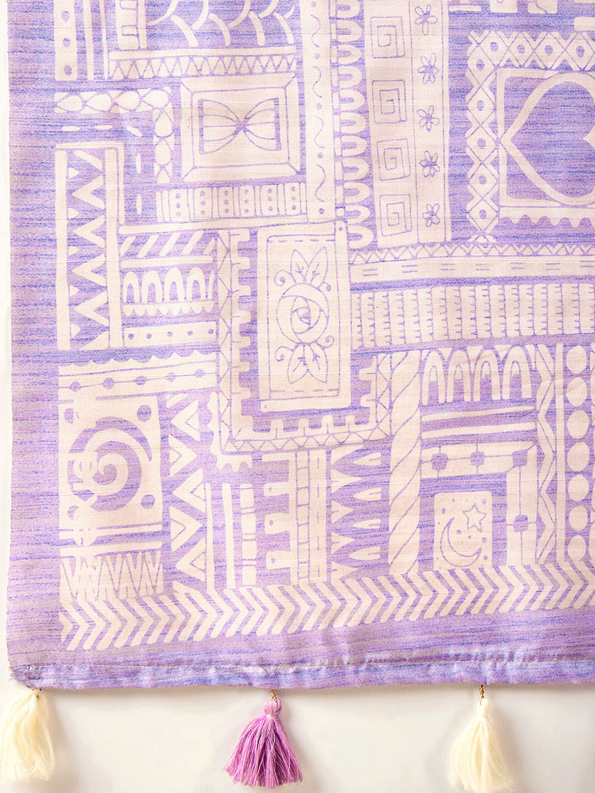 Lavender Silk Blend saree – detail view 5