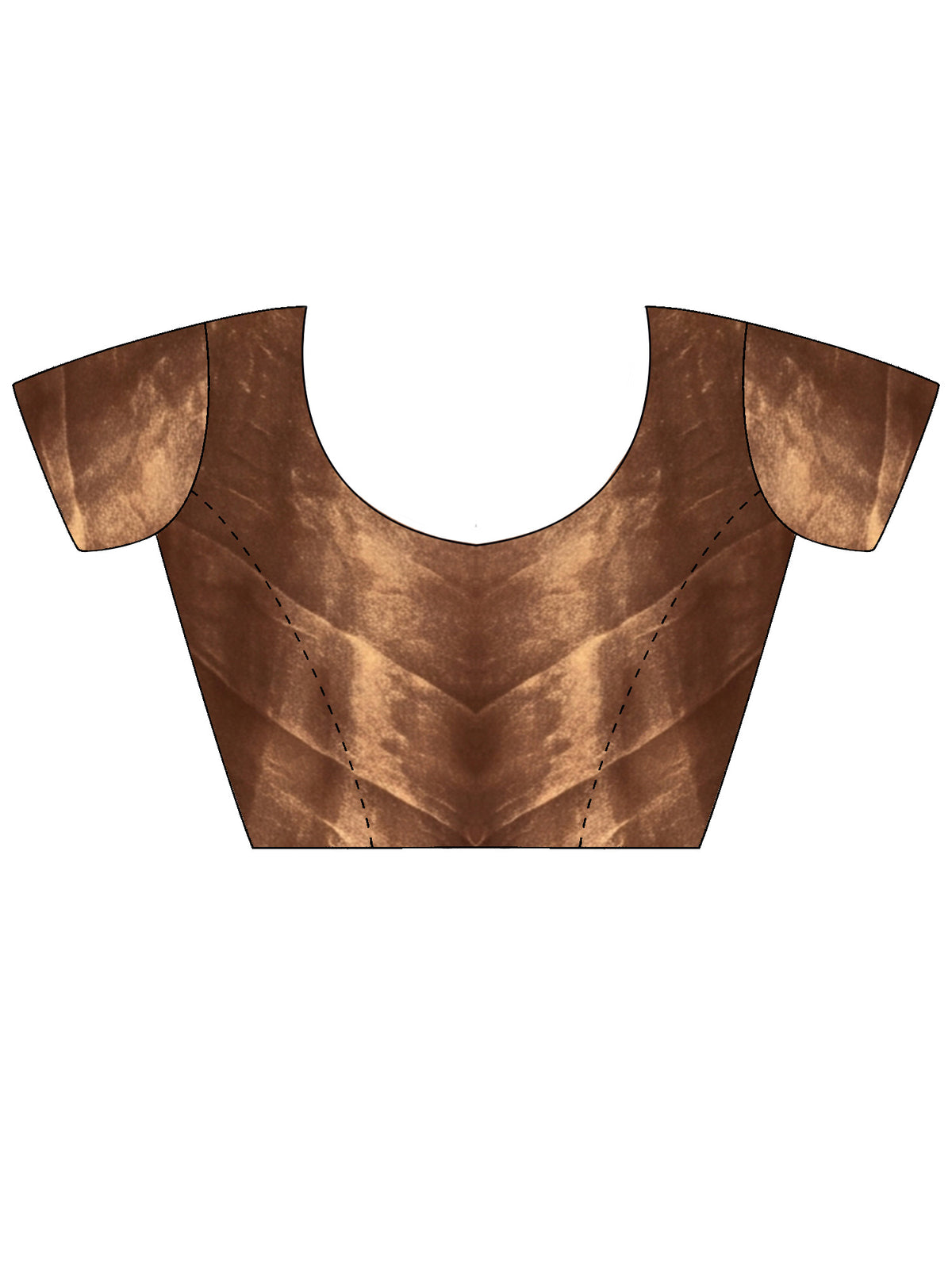Unstitched metallic chiffon blouse piece with solid design