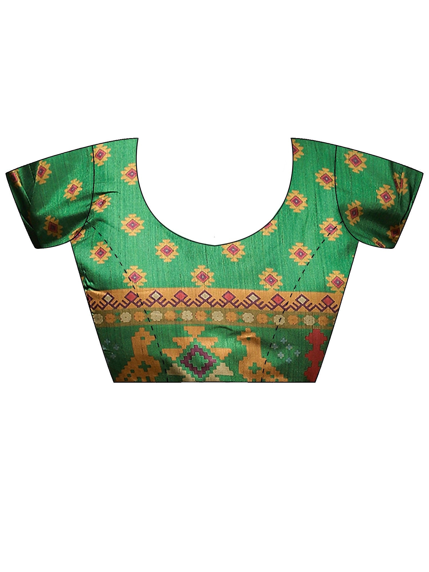 Rust Silk Blend saree – detail view 5