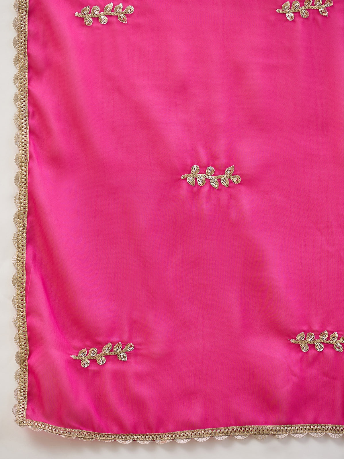 Pink Pure Georgette saree – detail view 5
