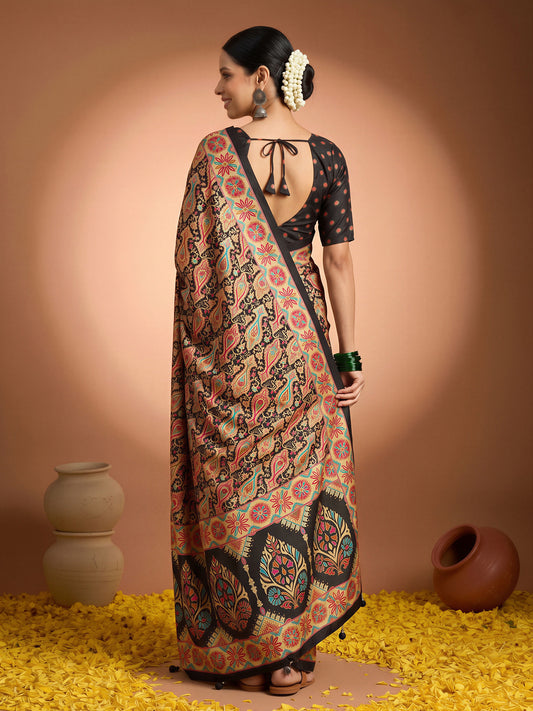 Assorted Silk Blend saree – detail view 1
