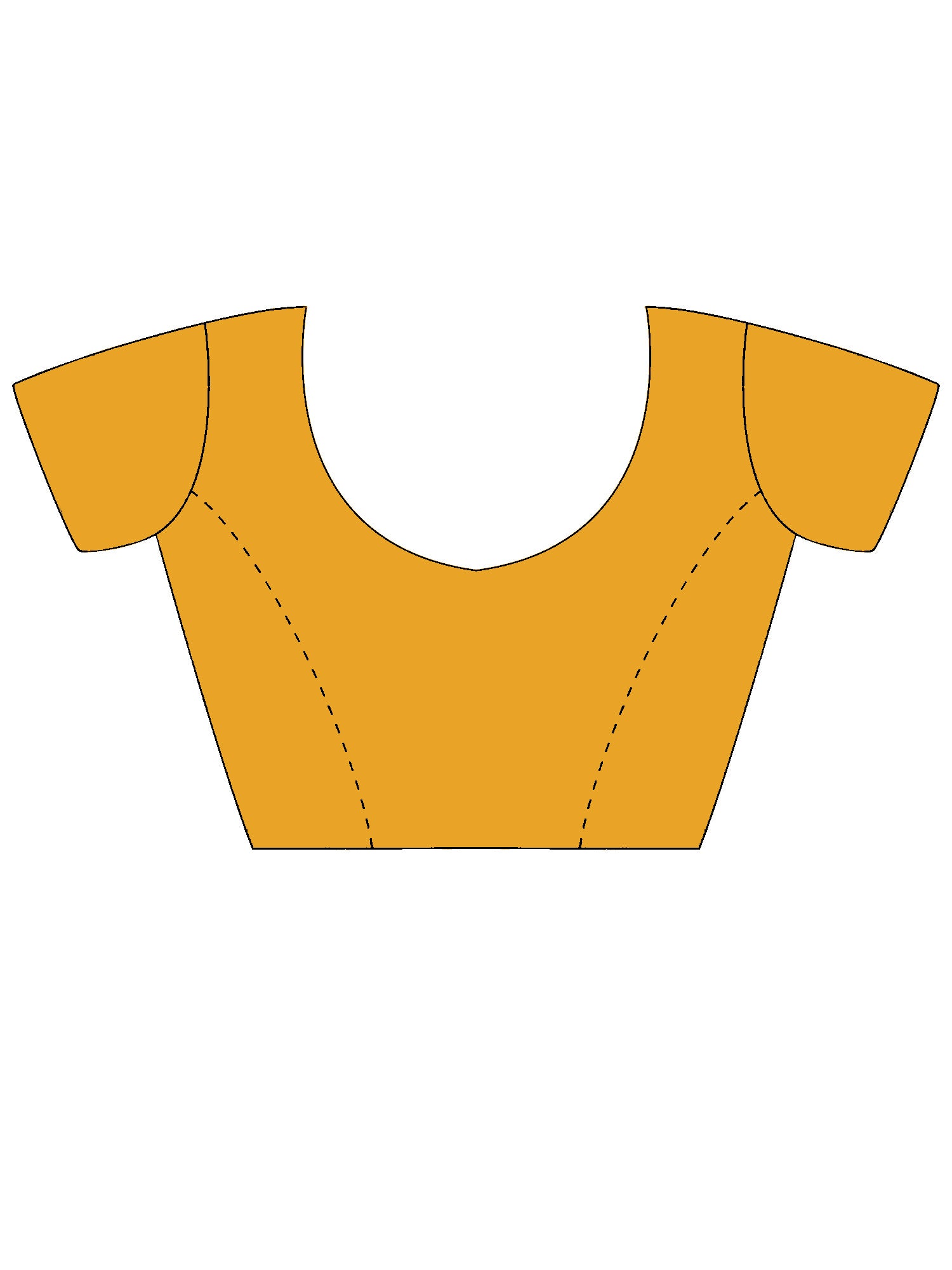 Unstitched yellow georgette blouse piece with solid design