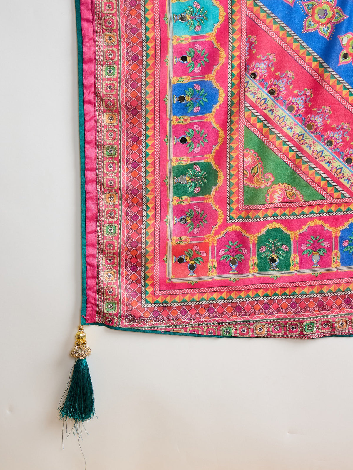 Pink Silk Blend saree – detail view 4