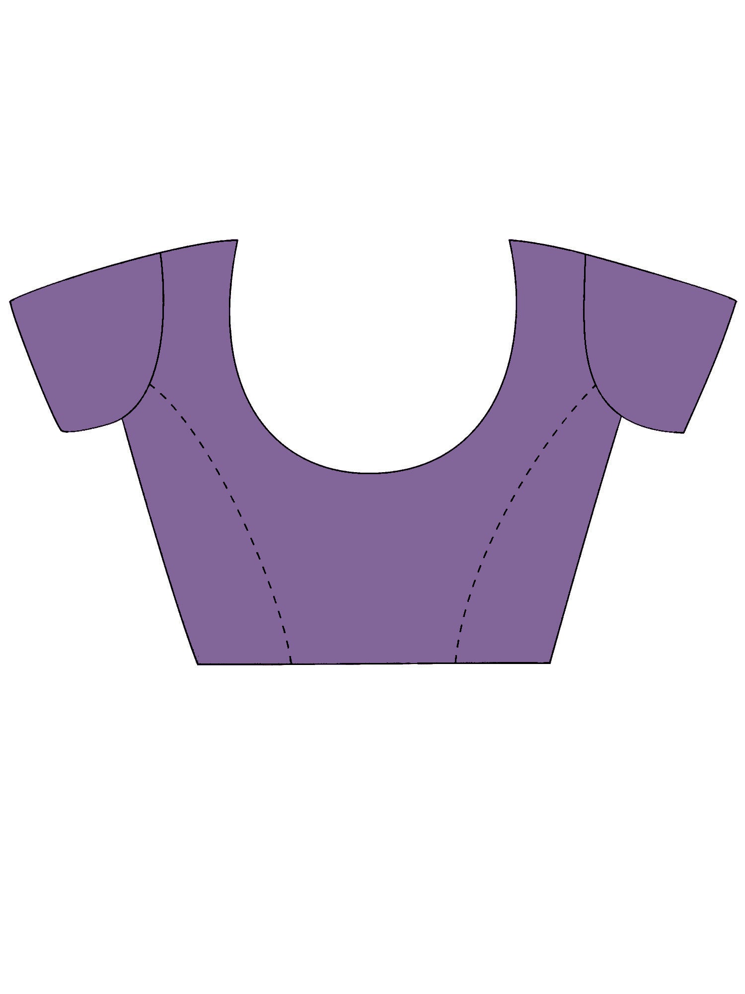 Unstitched lavender bhagalpuri silk blouse piece with solid design