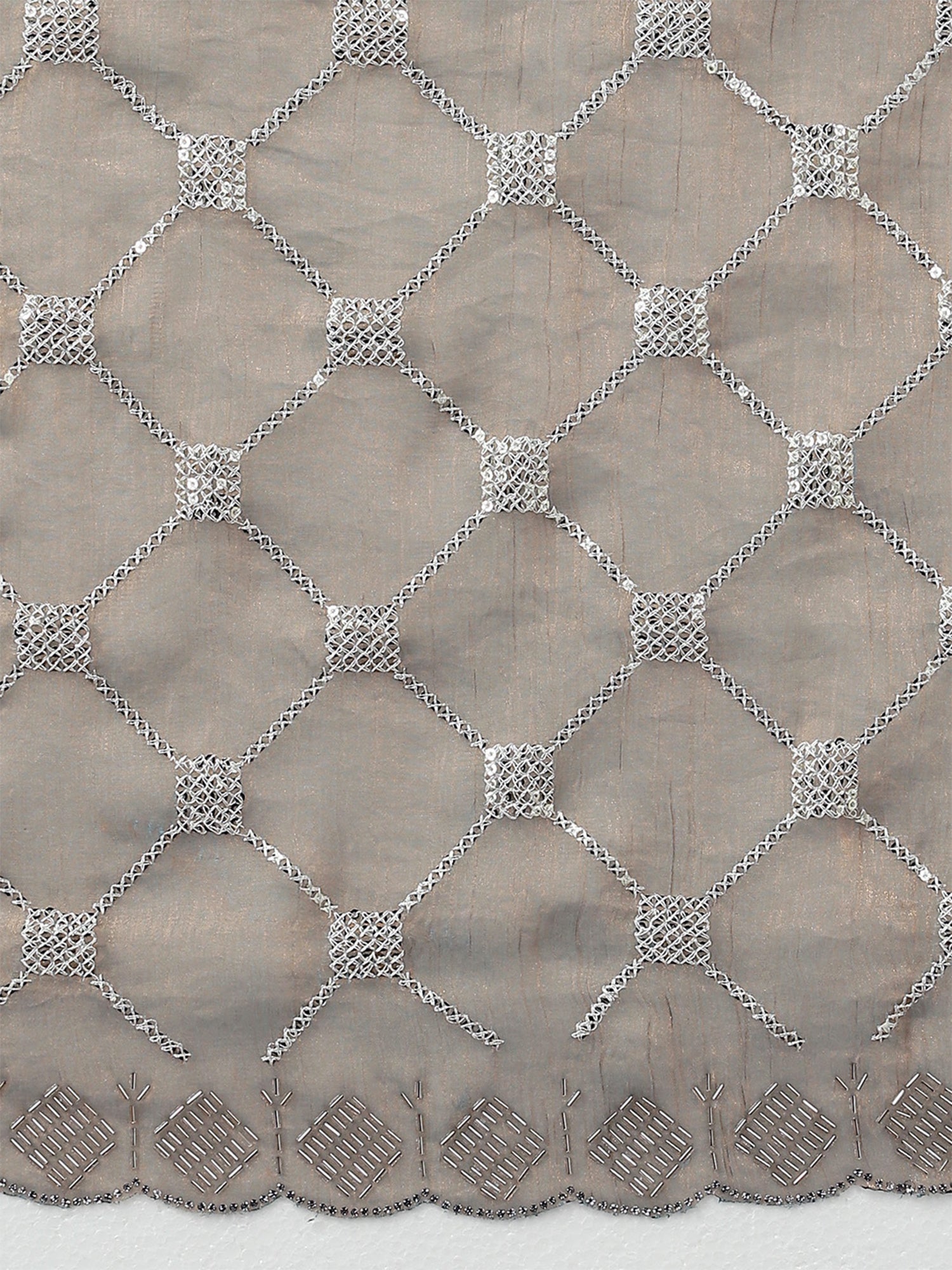 Metallic Chiffon saree – detail view 5