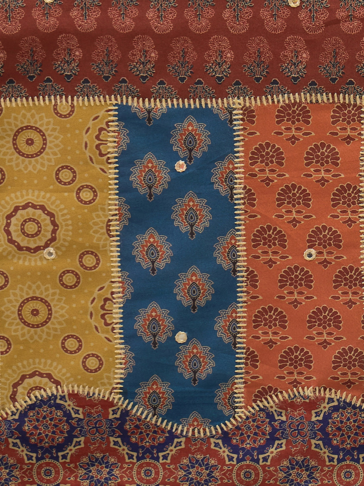 Light Brown silk blend saree view 1