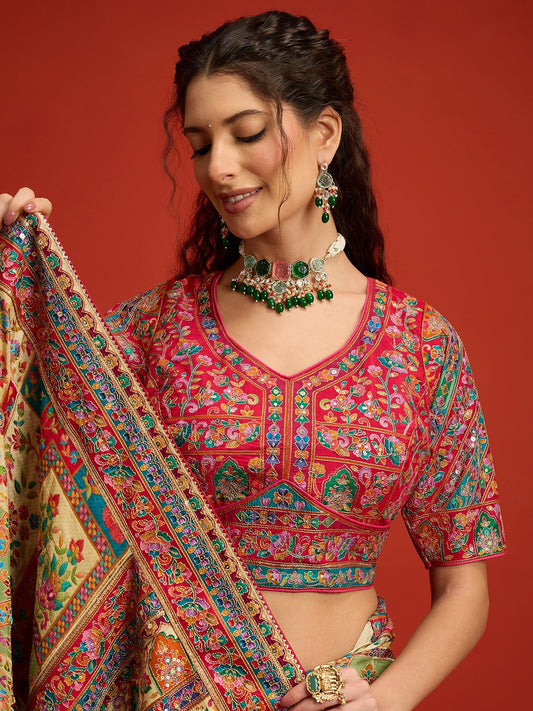 Cream Silk Blend saree – detail view 1