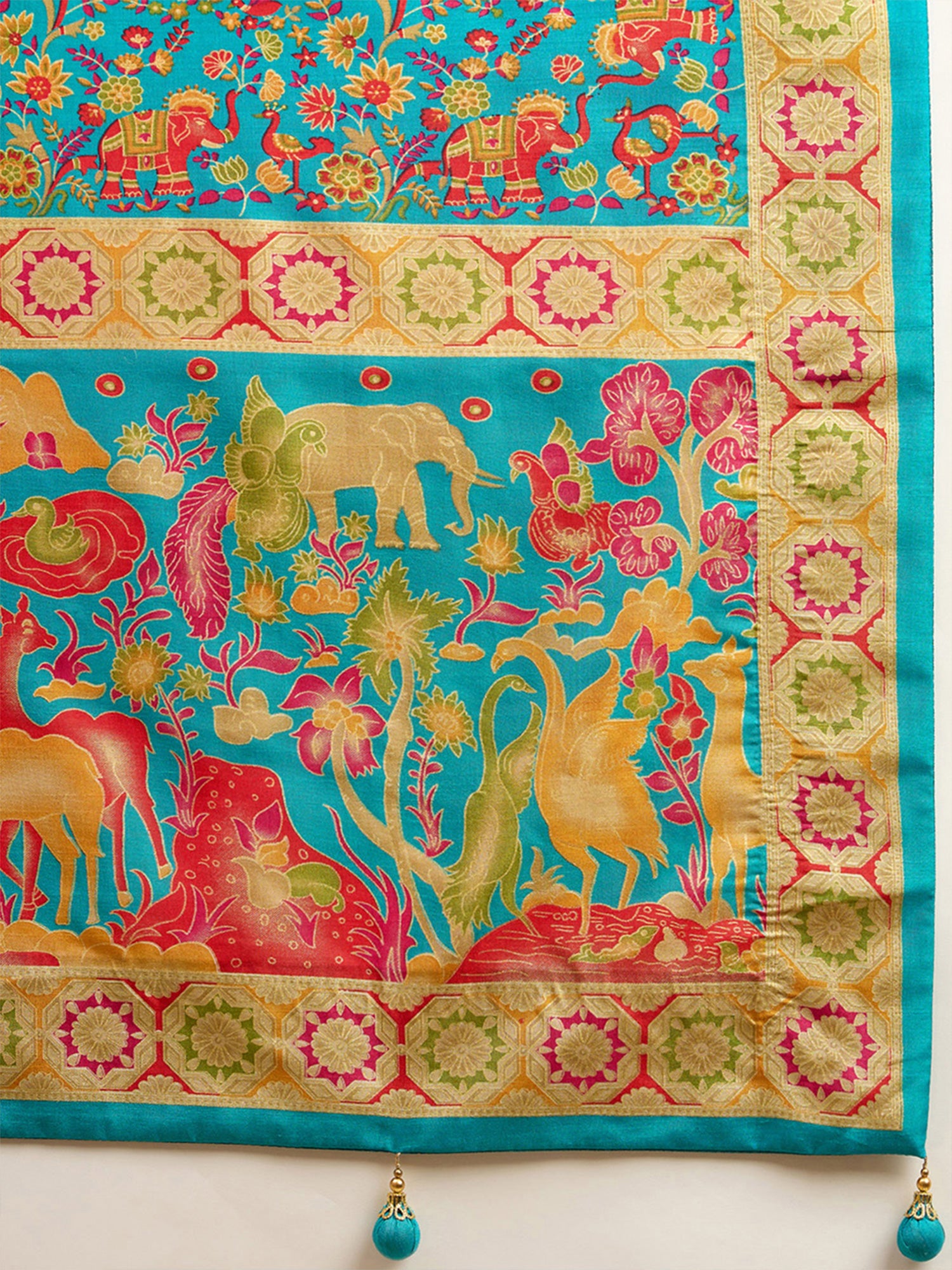 Light Blue Silk Blend saree – detail view 5