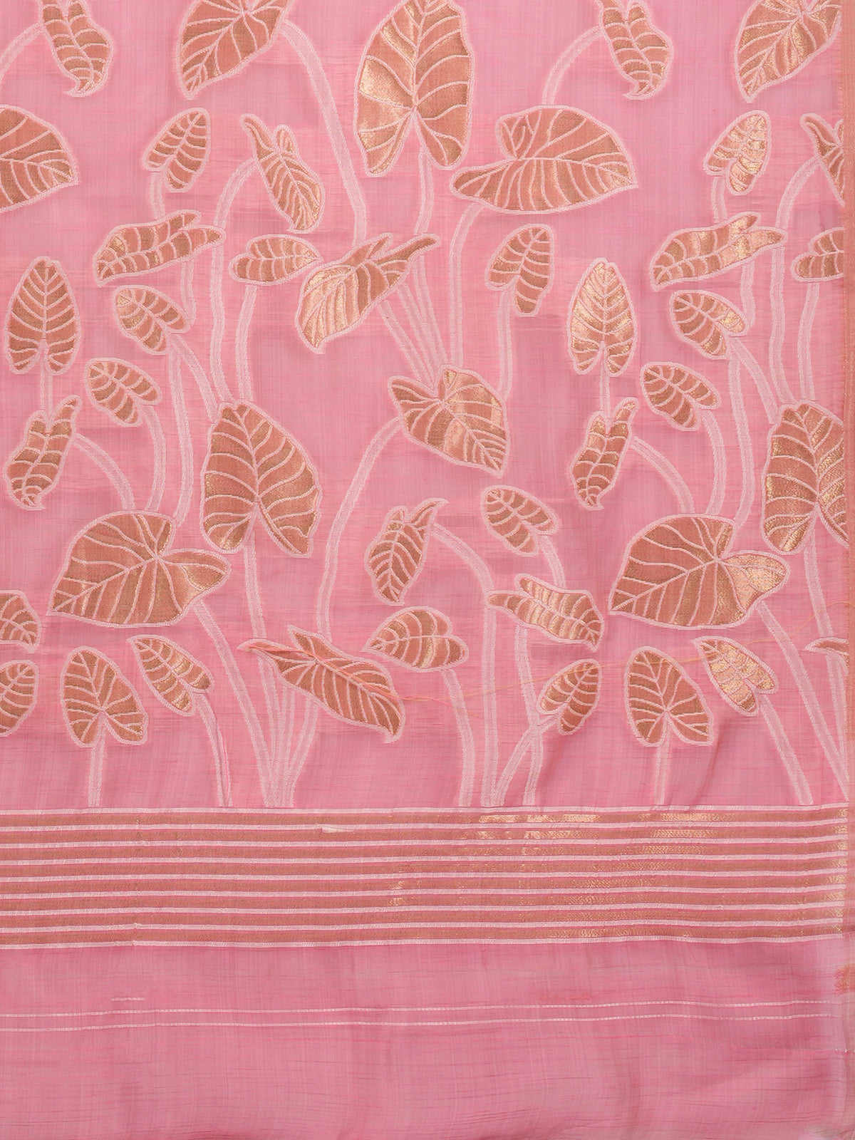 Pink Soft Silk saree – detail view 4