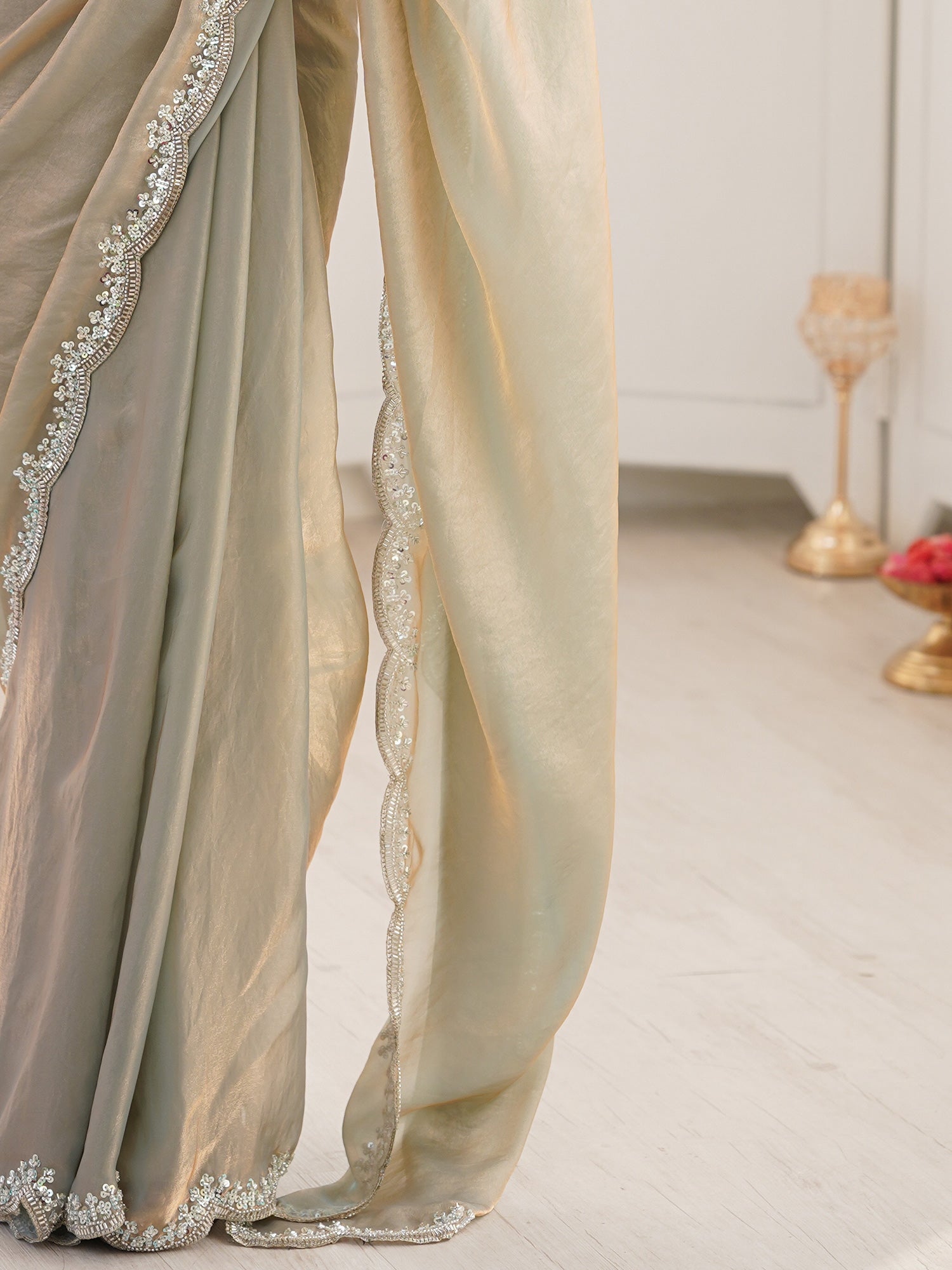 Metallic Silk Blend saree – detail view 5