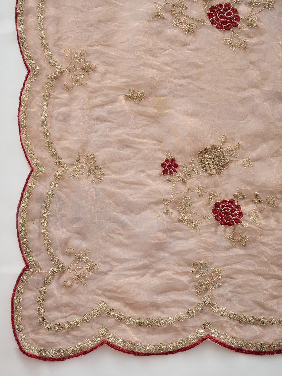 Metallic Satin Silk saree – detail view 4