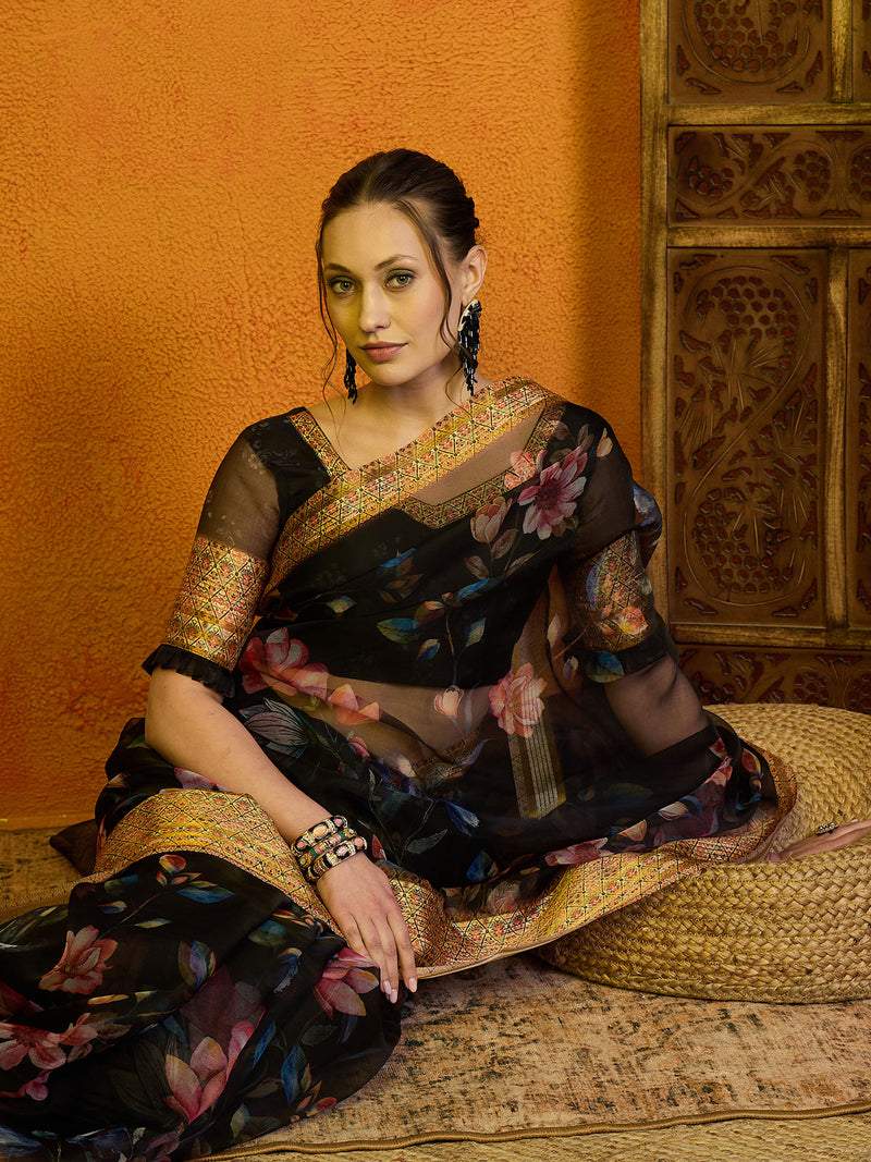 Sangriya Sun Flower Saree