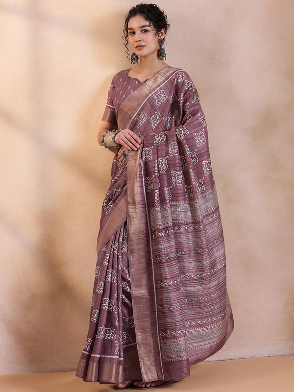 Raktima Prints Holland Silk Saree