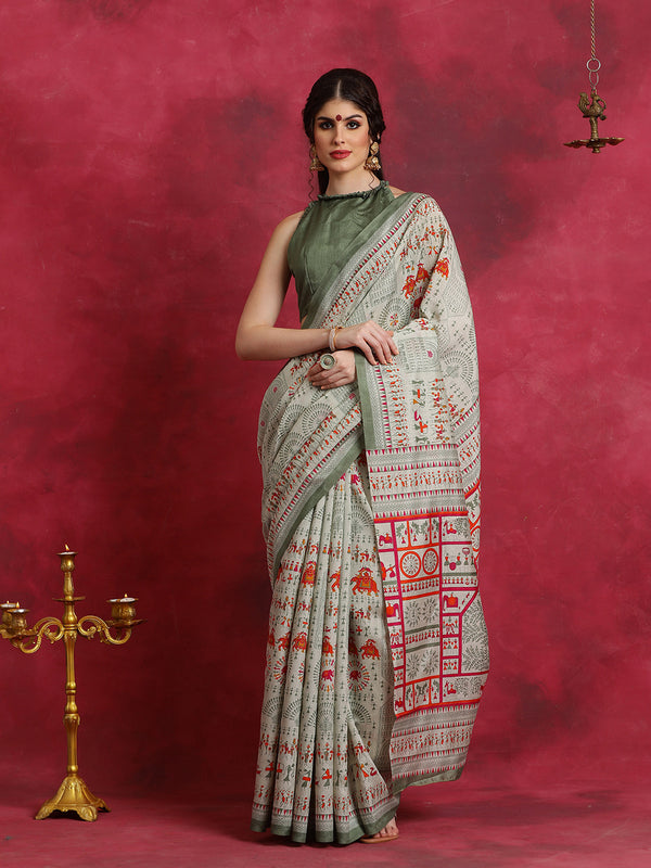 Vanaj Bhagalpuri Saree