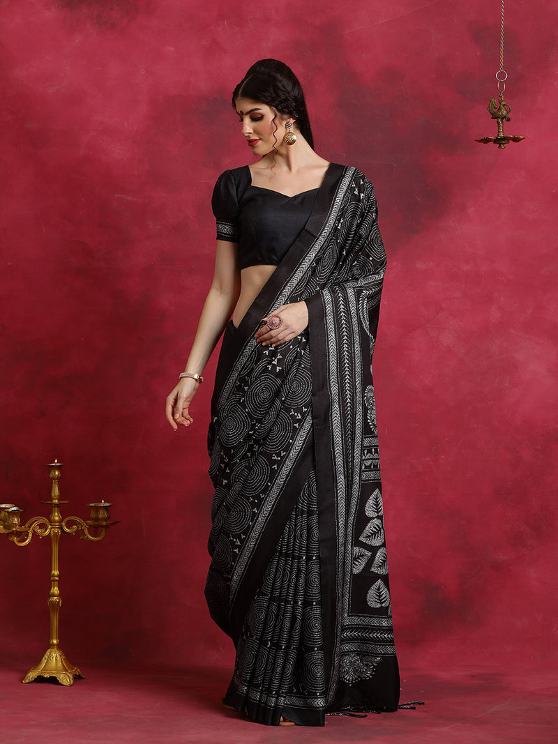 Siyah Moti Kantha Saree