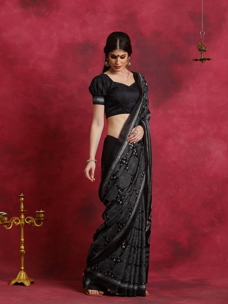 Siyah Moti Kantha Saree