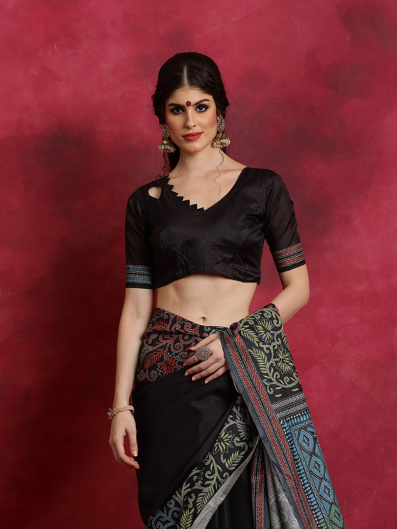 Naqqashi Kantha Saree