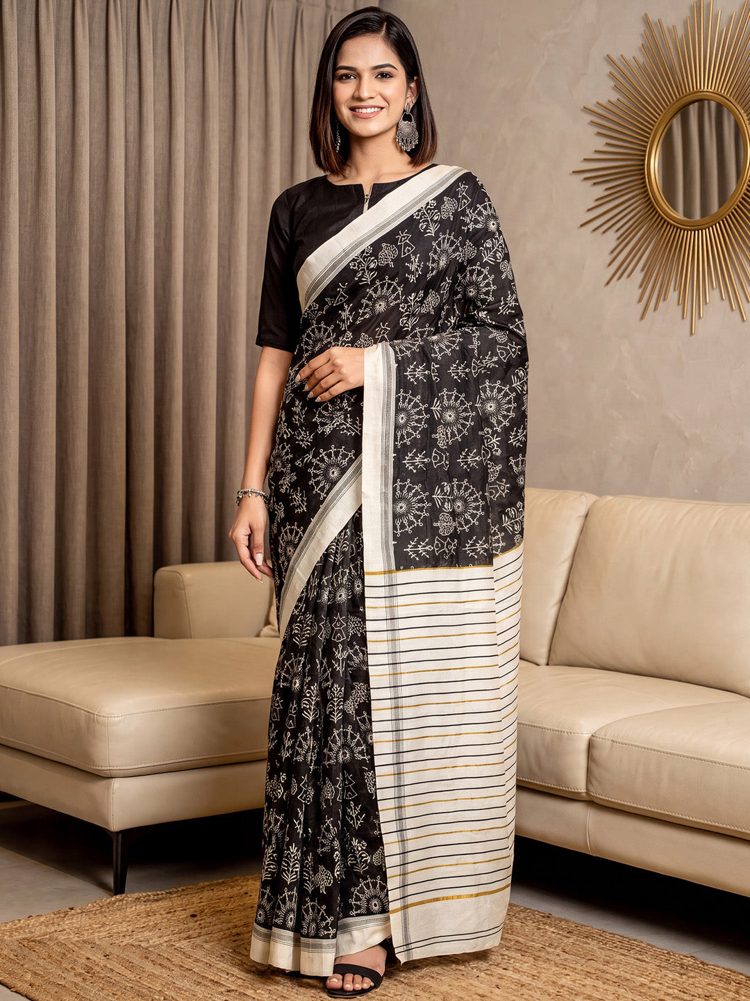 black saree collection
printed saree collection