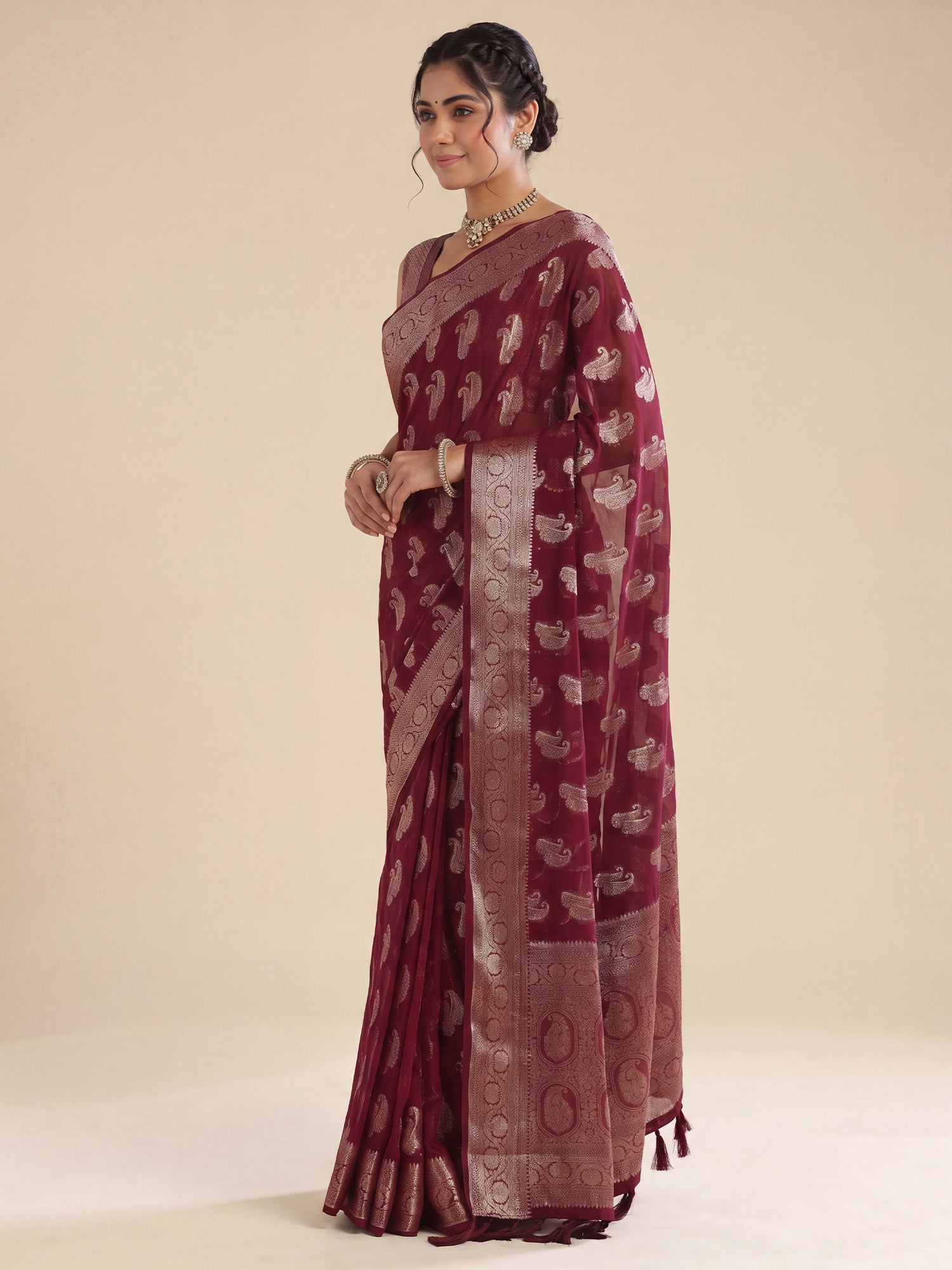 trending saree collection
enthic motif saree
best designer saree