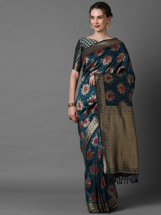 Banarasi Woven Silk Blend Saree