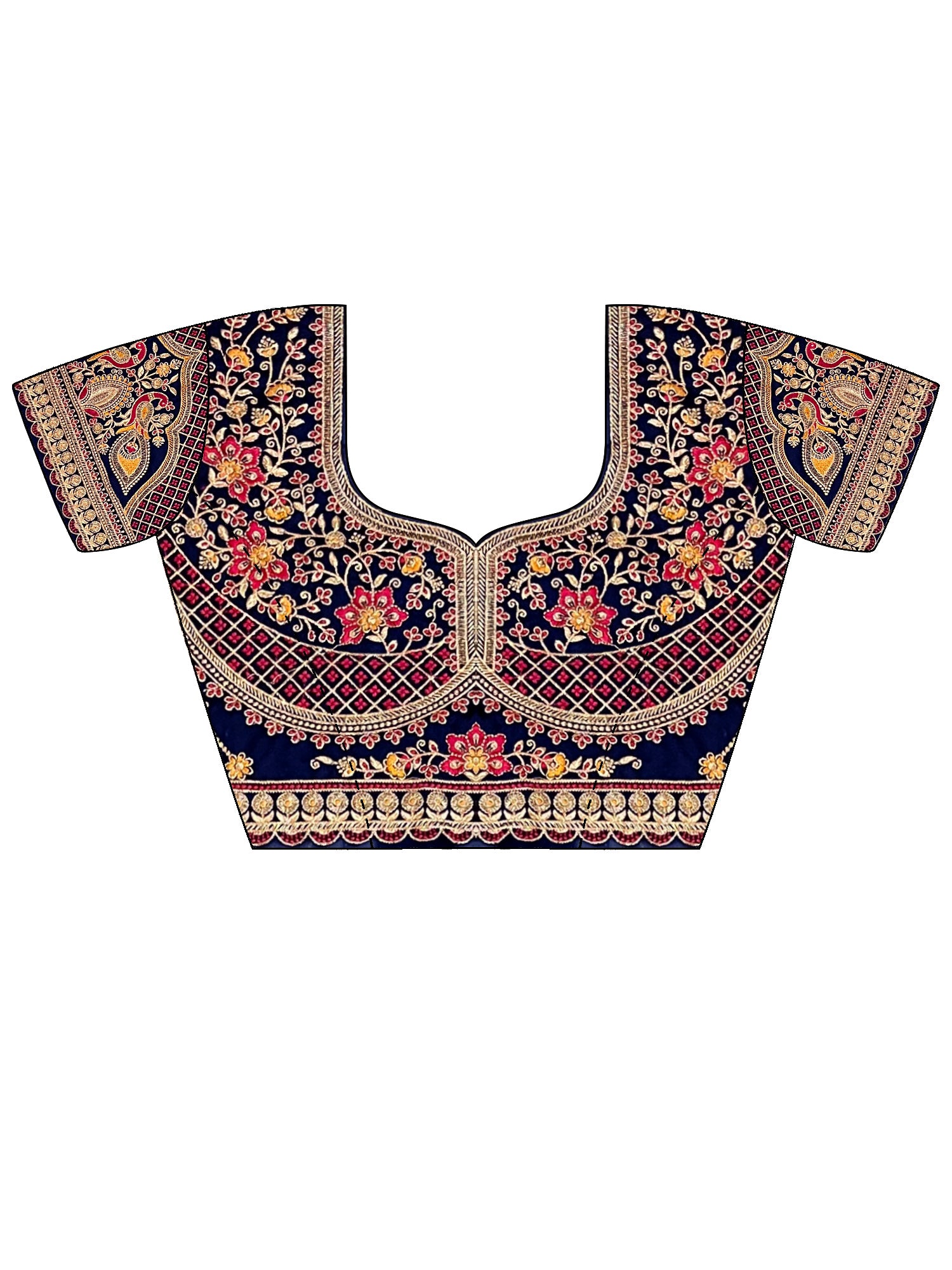 Elegant floral embroidered buti design
Perfect for festive and wedding occasions
