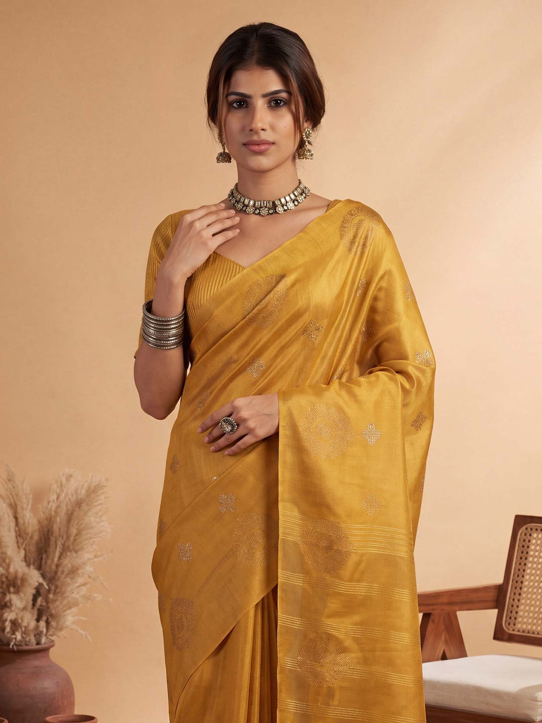 gift for wife 
haldi function saree
functional ceremony saree