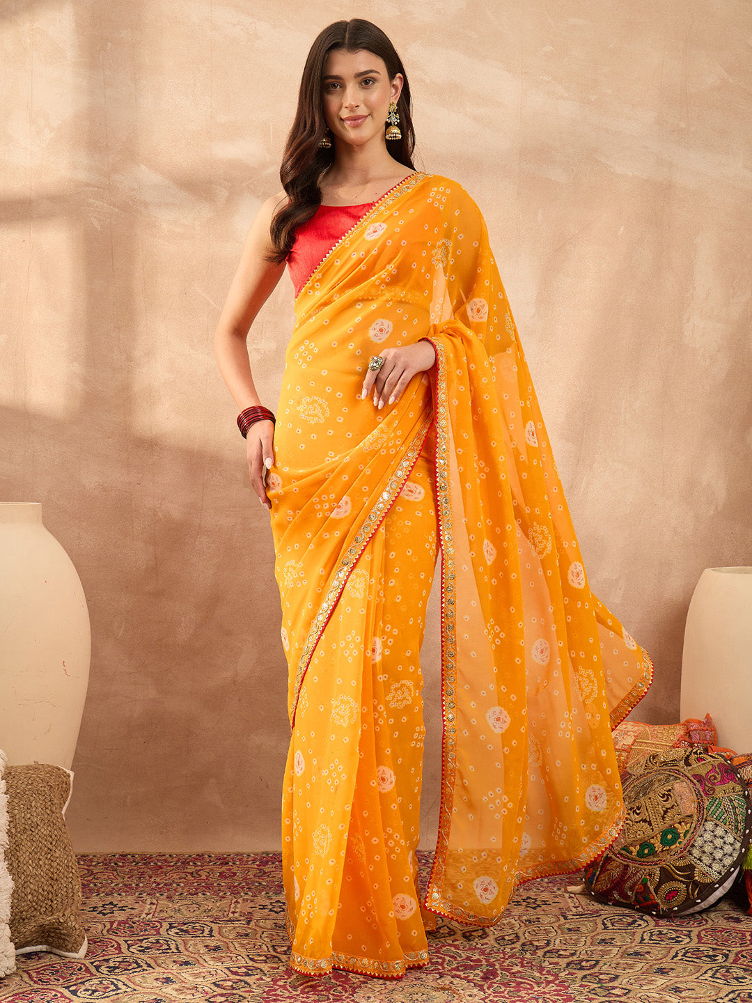 Bandhani Printed Saree